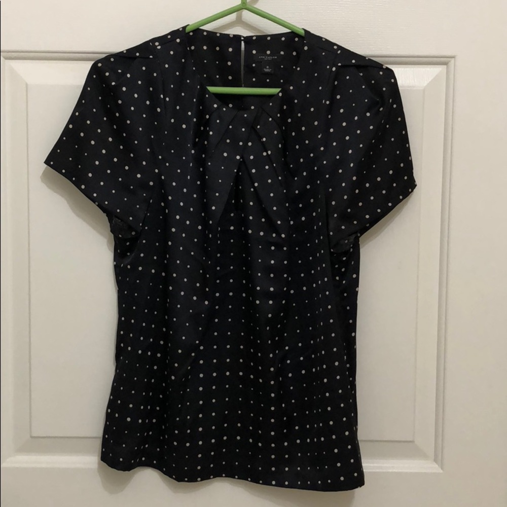 Ann Taylor Polka Dot Blouse